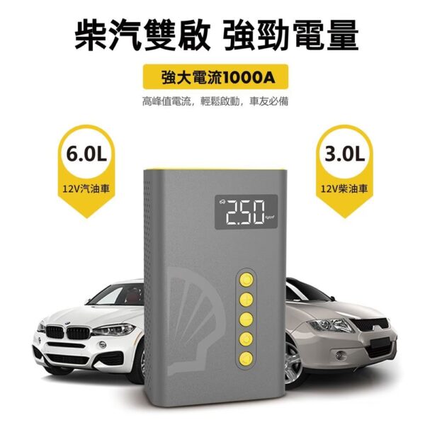 4合1汽車急救電源打氣機